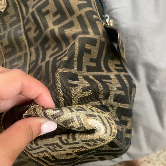 Fendi Mixed Media Large Boston Bag - Picture 6 of 6